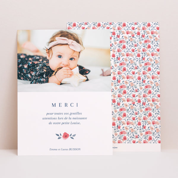 Remerciements Naissance Portrait Liberty photo