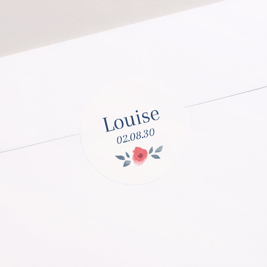 Sticker Naissance Rond Liberty photo