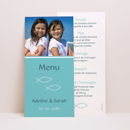 Menu Communion Panoramique portrait Pêche miraculeuse photo N° 1