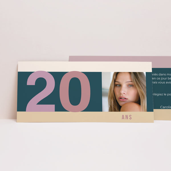 Invitations Anniversaire Adulte Panoramique paysage Anniversaire classique photo