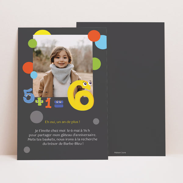 Invitations Anniversaire Enfant Portrait Surprise Party ! photo