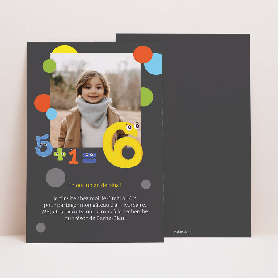 Invitations Anniversaire Enfant Portrait Surprise Party ! photo