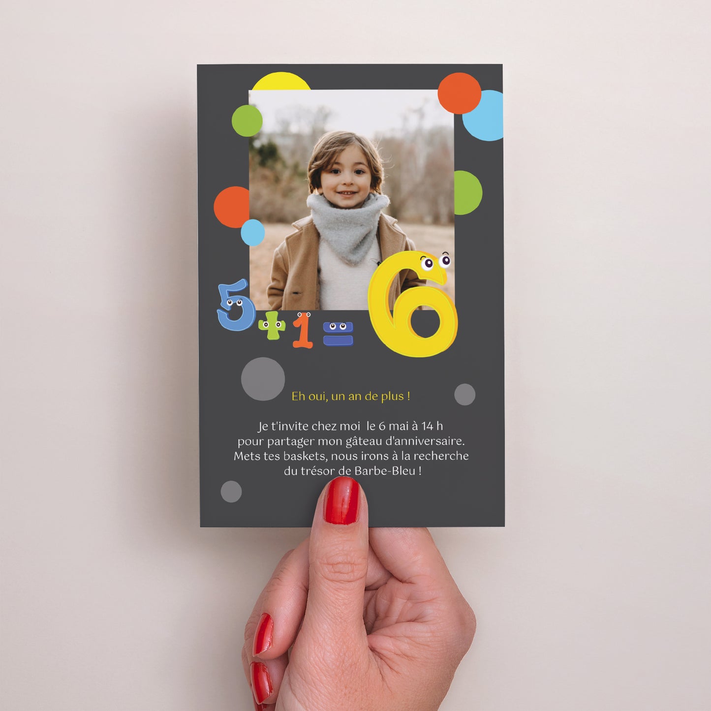 Invitations Anniversaire Enfant Portrait Surprise Party ! photo N° 2