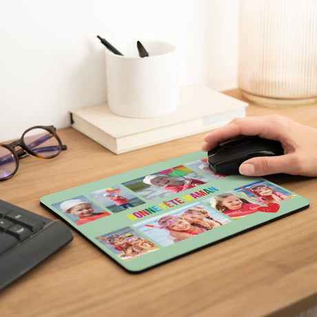 Tapis de souris Objets Rectangle Ronde de photos