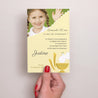 Faire-part Communion Portrait Communion illustrée - jaune photo N° 2