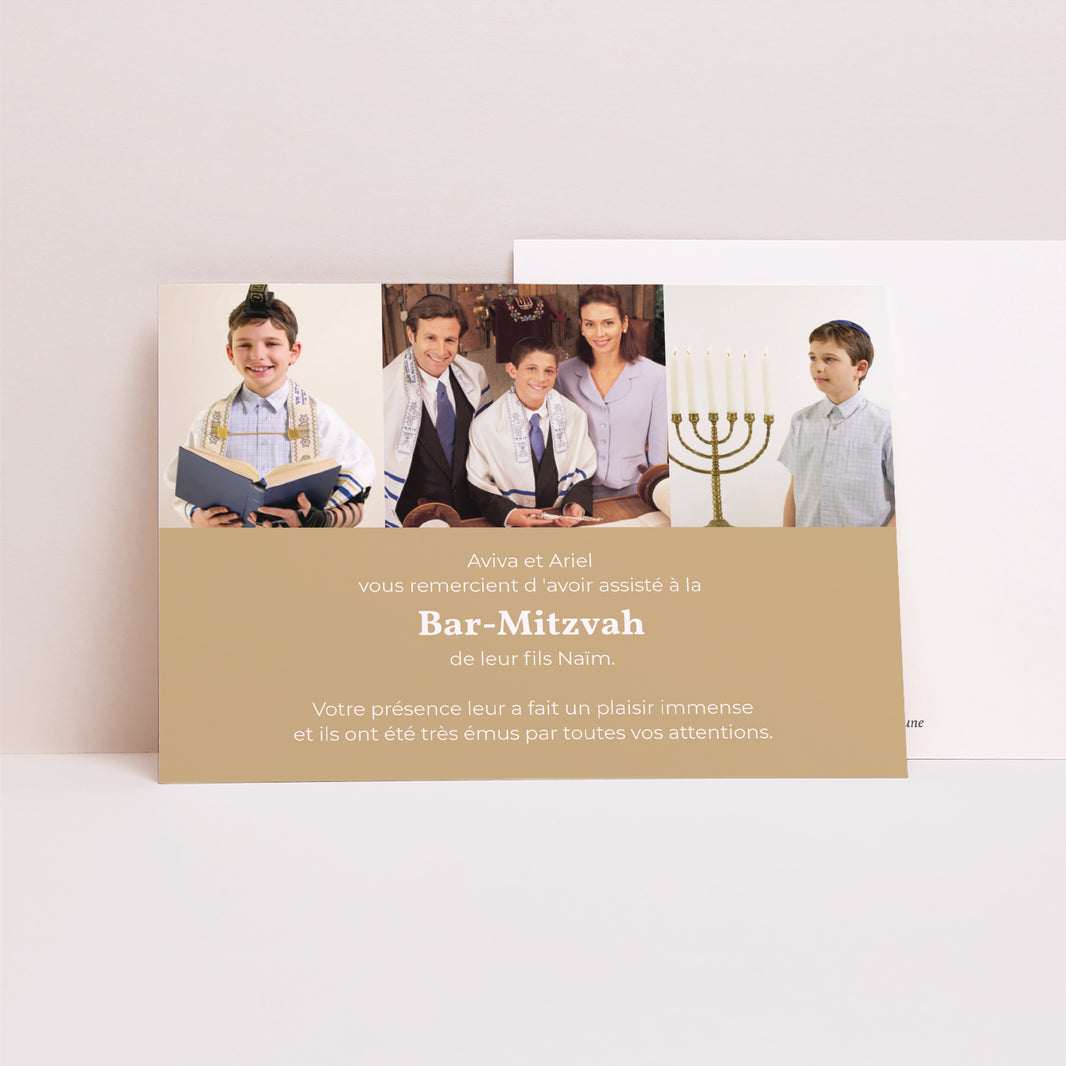 Remerciements Bar Mitzvah Paysage Multi-photos photo N° 1