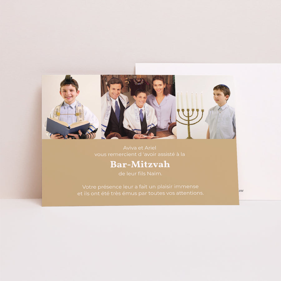 Remerciements Bar Mitzvah Paysage Multi-photos photo