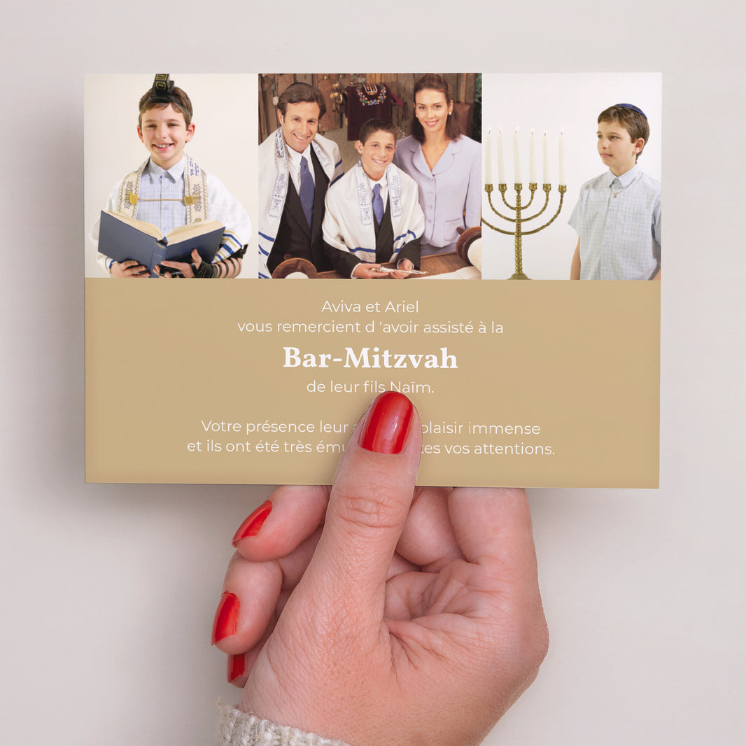 Remerciements Bar Mitzvah Paysage Multi-photos photo N° 3