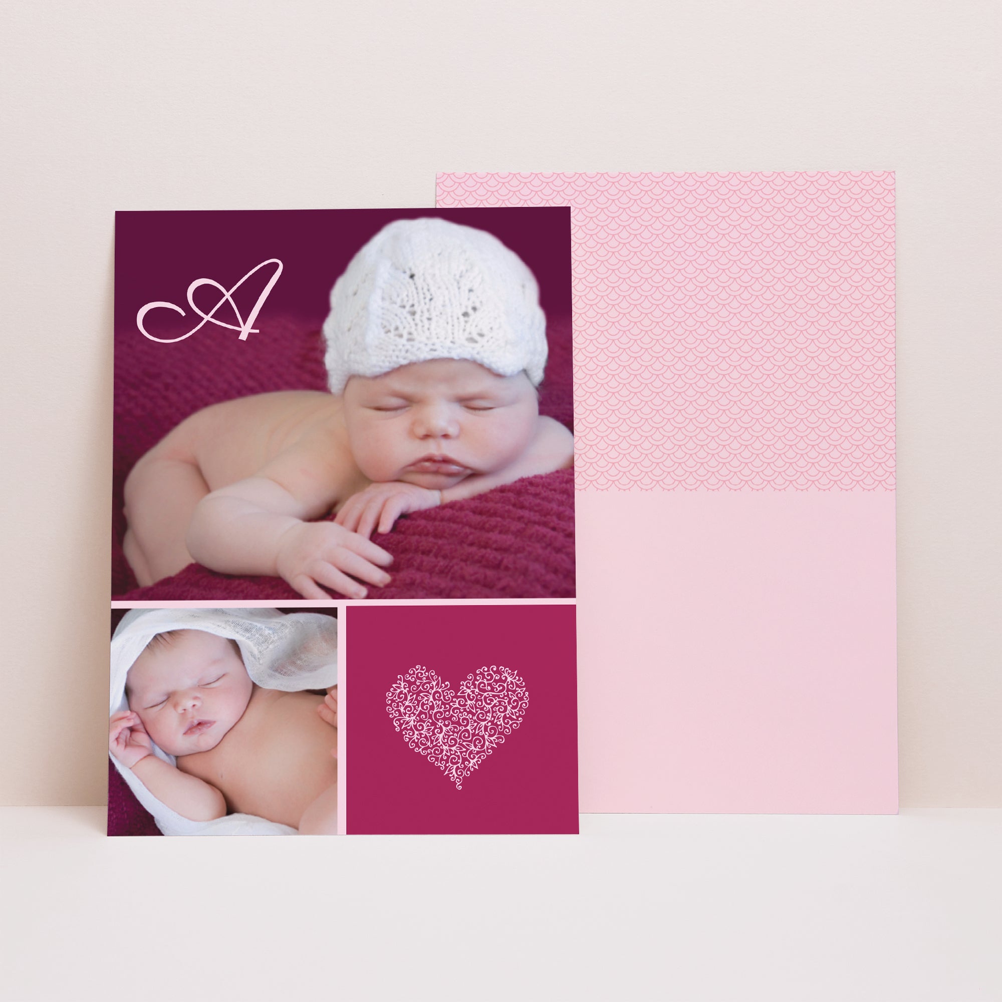 Faire-part Naissance Portrait Multi-photos photo N° 1