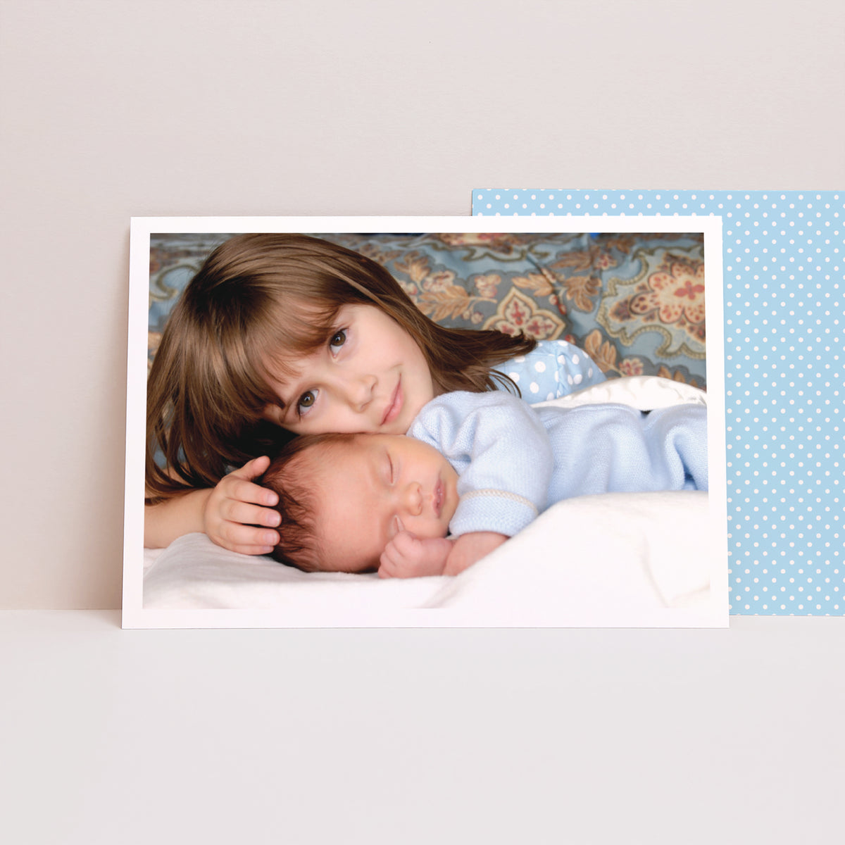 Faire-part Naissance Paysage Bordure blanche photo N° 1