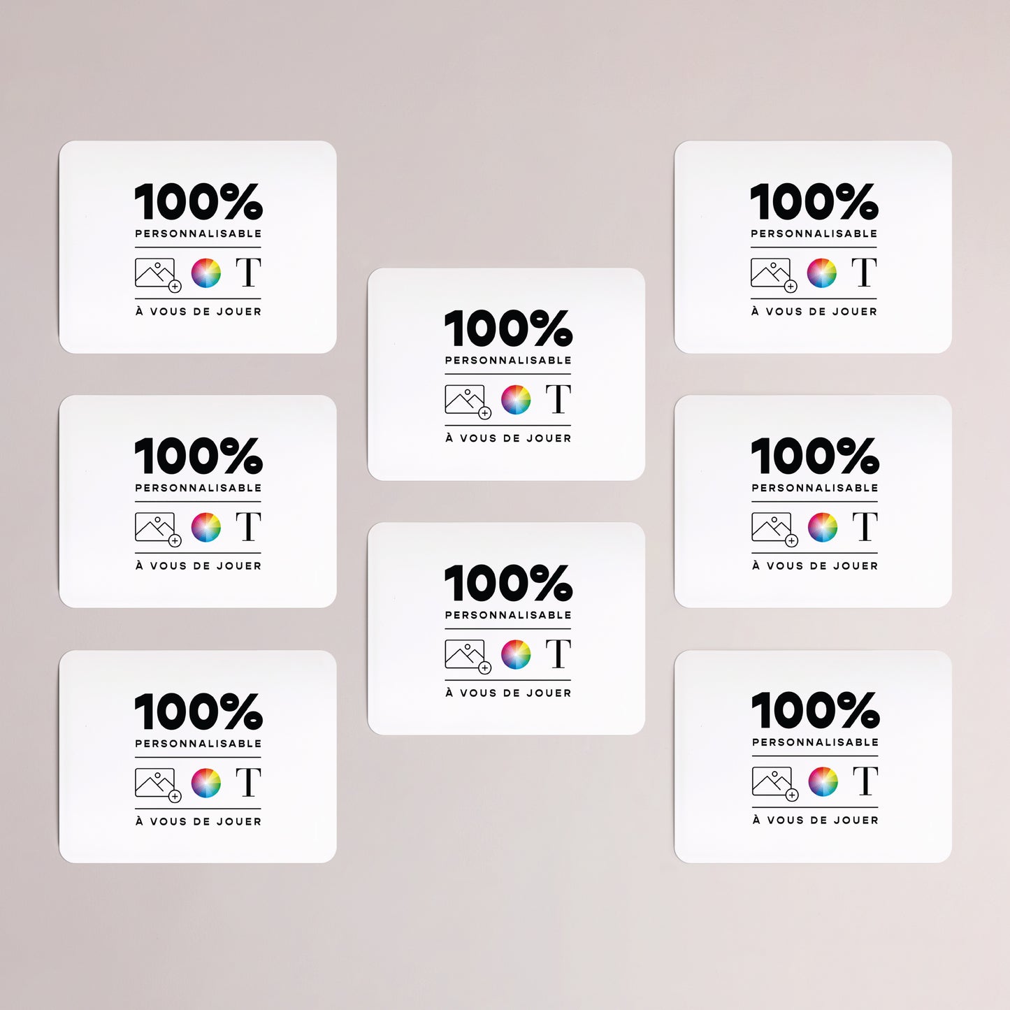 Faire-part Baptême Lot de 8, magnétique, paysage, rectangle coins arrondis Do It Yourself II photo N° 3