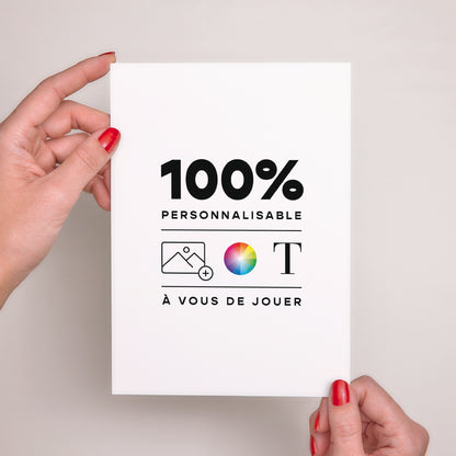 Faire-part Baptême Grand format rectangle Do It Yourself II photo N° 2