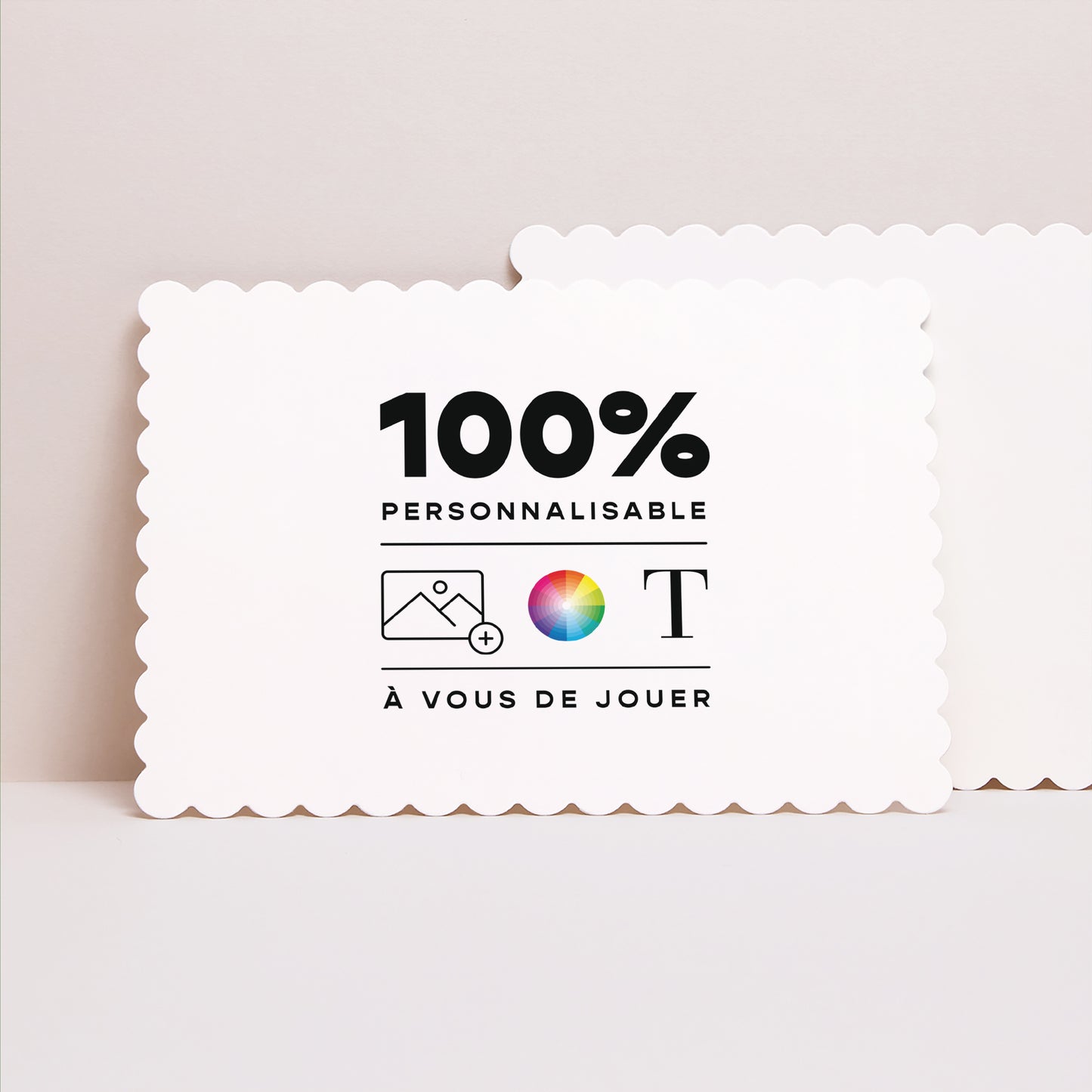 Faire-part Baptême Paysage, bords biscuit Do It Yourself II photo N° 1