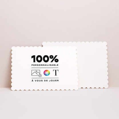 Faire-part Baptême Paysage, bords biscuit Do It Yourself II photo N° 2