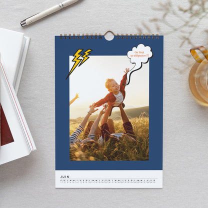 Calendrier Fin d'année Mural A4 Super Héros photo N° 2