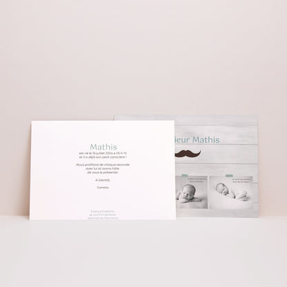 Faire-part Naissance Paysage Petit Bonhomme photo N° 2