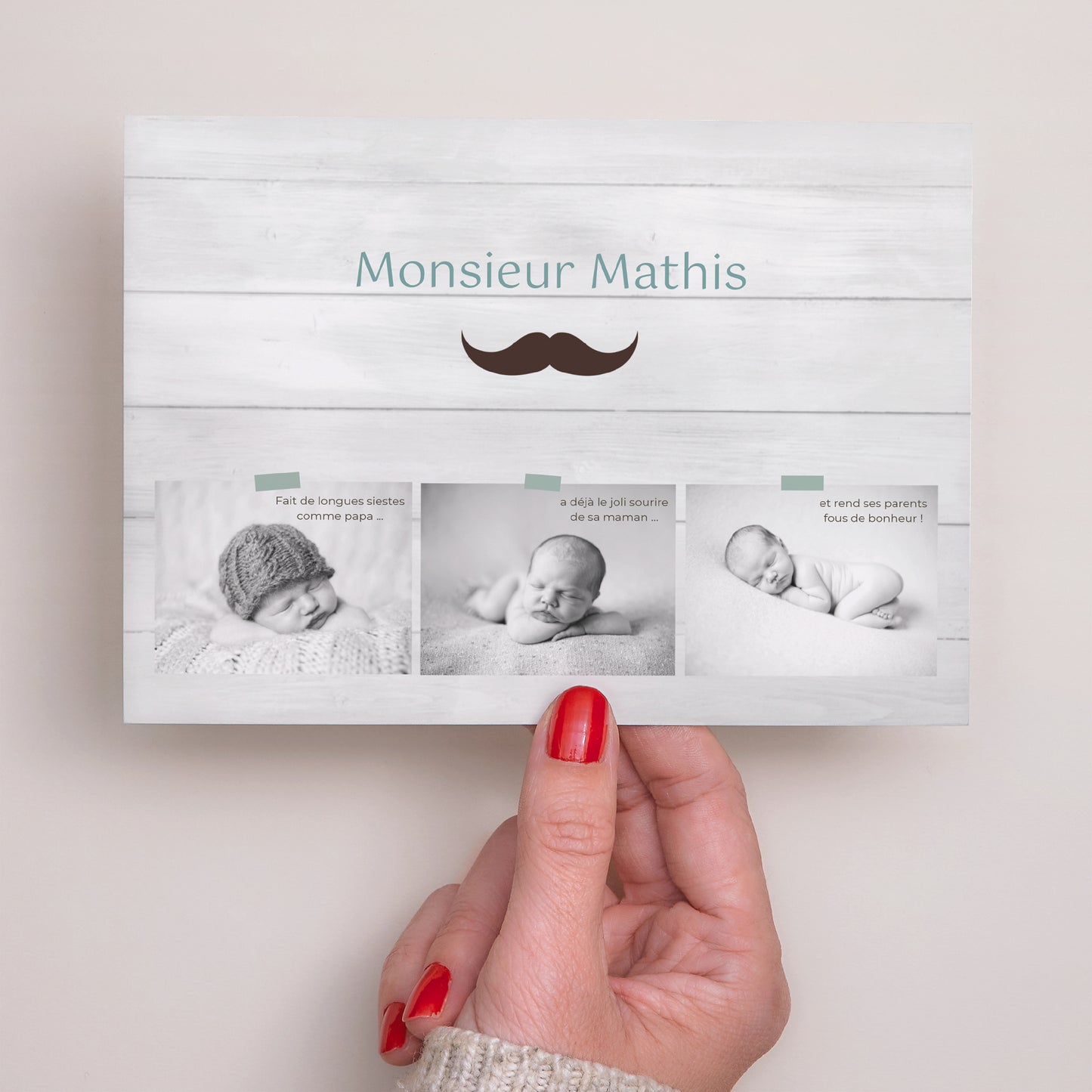 Faire-part Naissance Paysage Petit Bonhomme photo N° 3