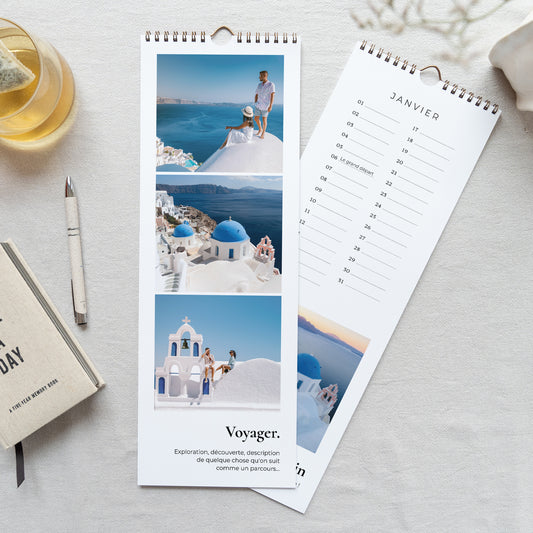 Calendrier Fin d'année Perpétuel Voyage photo