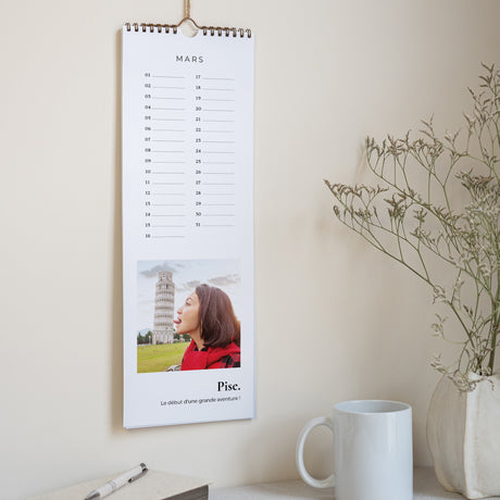 Calendrier Fin d'année Perpétuel Voyage