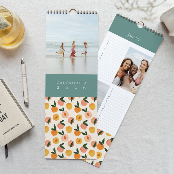 Calendrier Fin d'année Perpétuel Motif pêches photo
