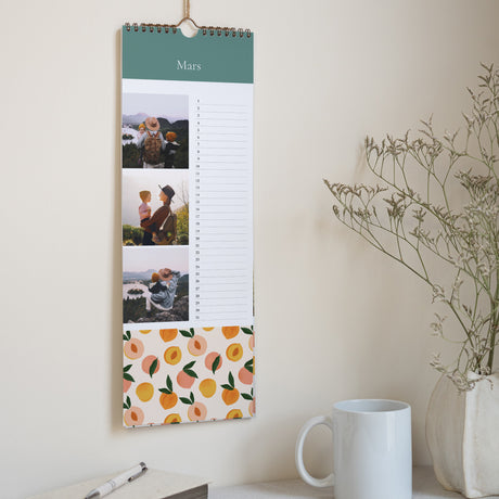 Calendrier Fin d'année Perpétuel Motif pêches