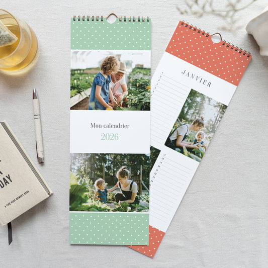 Calendrier Fin d'année Perpétuel Pois photo