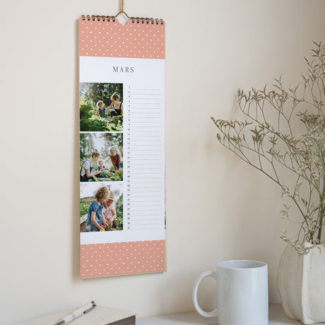 Calendrier Fin d'année Perpétuel Pois