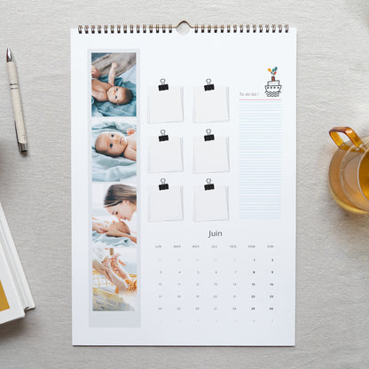 Calendrier Fin d'année Mural A3 Garçon photo N° 2