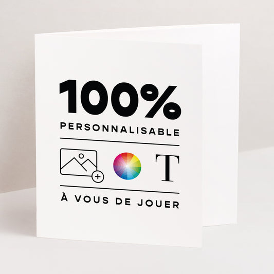 Carte de voeux Fin d'année Triptyque asymétrique Do It Yourself III photo