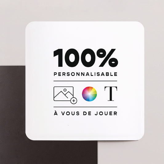 Carte de voeux Fin d'année Lot de 8, magnétique, carré coins arrondis Do It Yourself III photo