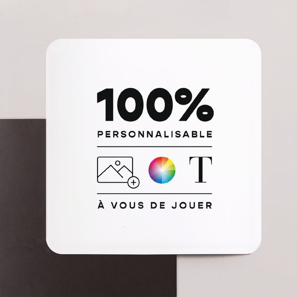 Carte de voeux Fin d'année Lot de 8, magnétique, carré coins arrondis Do It Yourself III photo