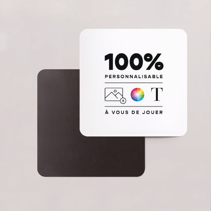 Carte de voeux Fin d'année Lot de 8, magnétique, carré coins arrondis Do It Yourself III photo N° 2