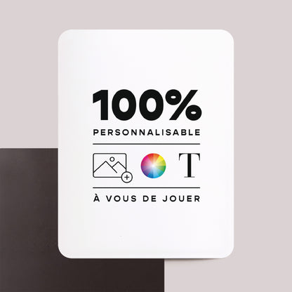 Carte de voeux Fin d'année Lot de 8, magnétique, rectangle coins arrondis Do It Yourself III photo N° 1