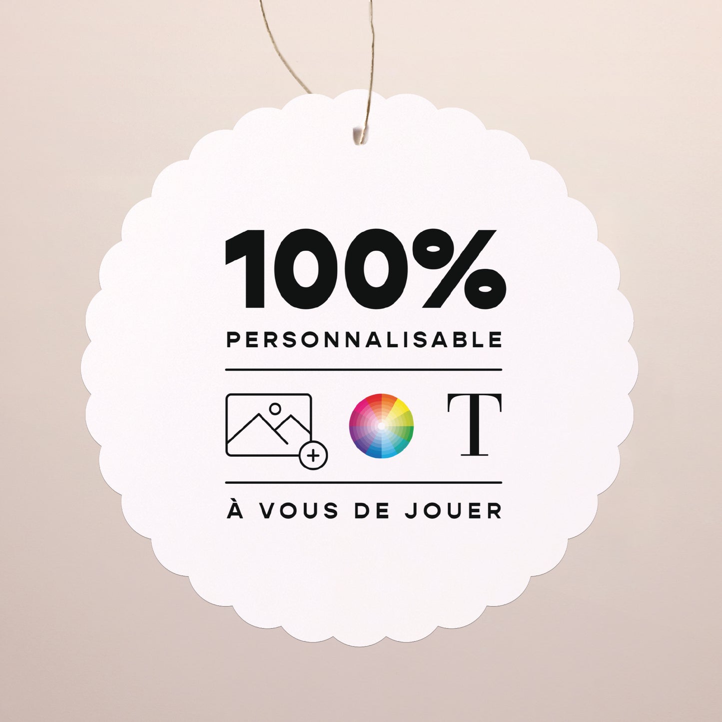 Carte de voeux Fin d'année À suspendre Do It Yourself III photo N° 1
