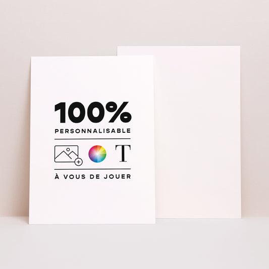 Carte de voeux Fin d'année Portrait Do It Yourself III photo