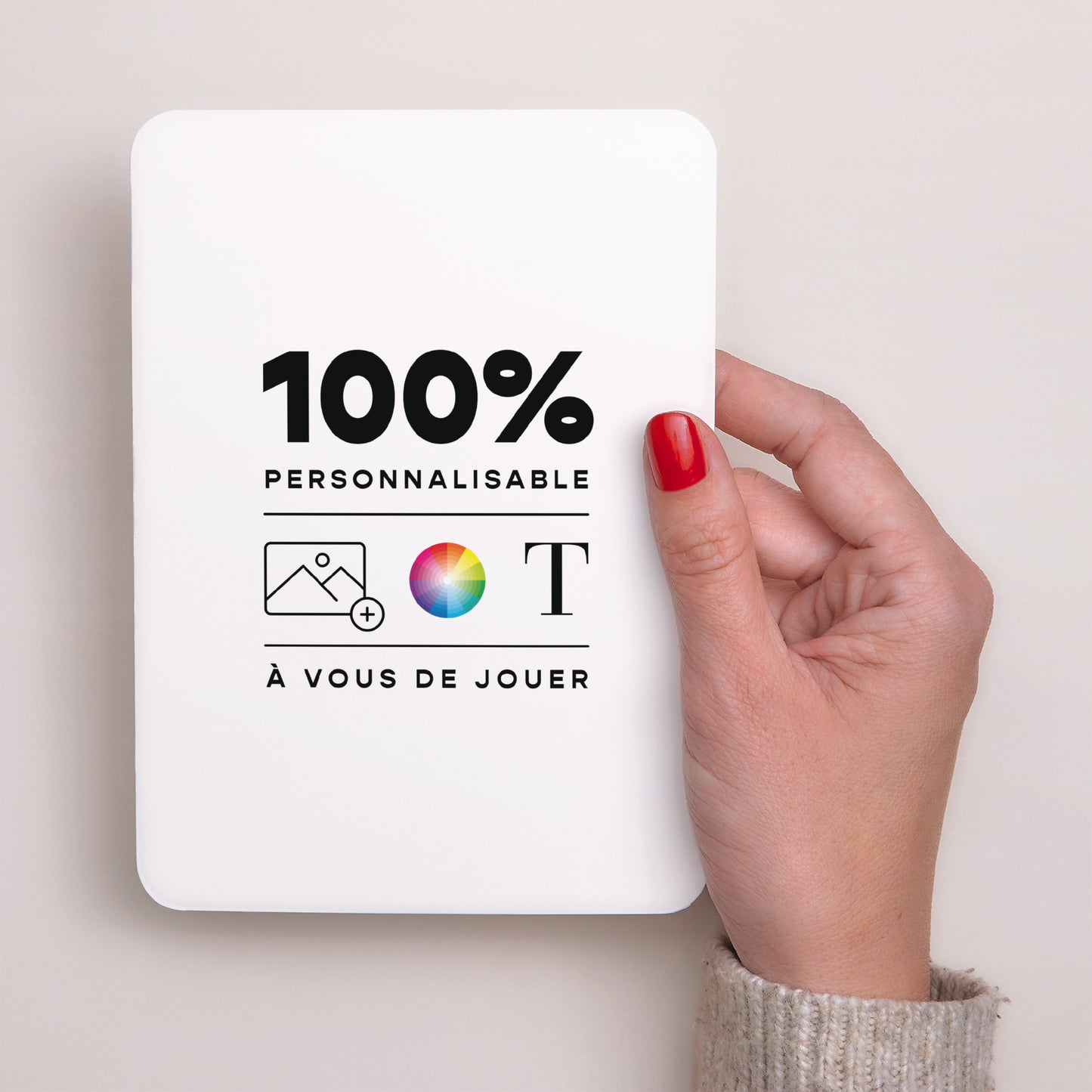 Carte de voeux Fin d'année Portrait, bords arrondis Do It Yourself III photo N° 2