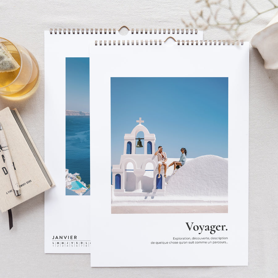 Calendrier Fin d'année Mural A3 Grand voyageur photo