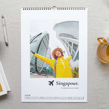 Calendrier Fin d'année Mural A3 Grand voyageur