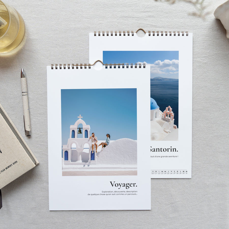 Calendrier Fin d'année Mural A4 Grand voyageur photo