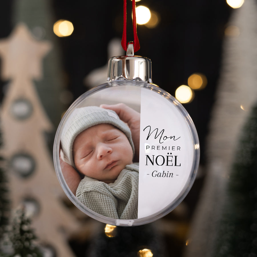 Boule de Noël Fin d'année Ronde Boule de Noël Photo photo