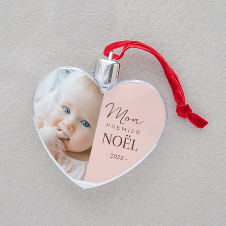 Boule de Noël Fin d'année Cœur Boule de Noël Photo