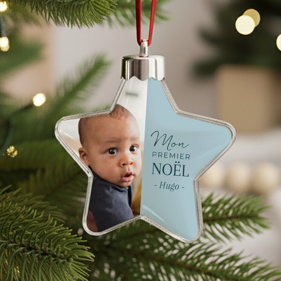 Boule de Noël Fin d'année étoile Boule de Noël Photo photo