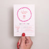 Invitations Anniversaire Adulte Portrait Date poudrée photo N° 2