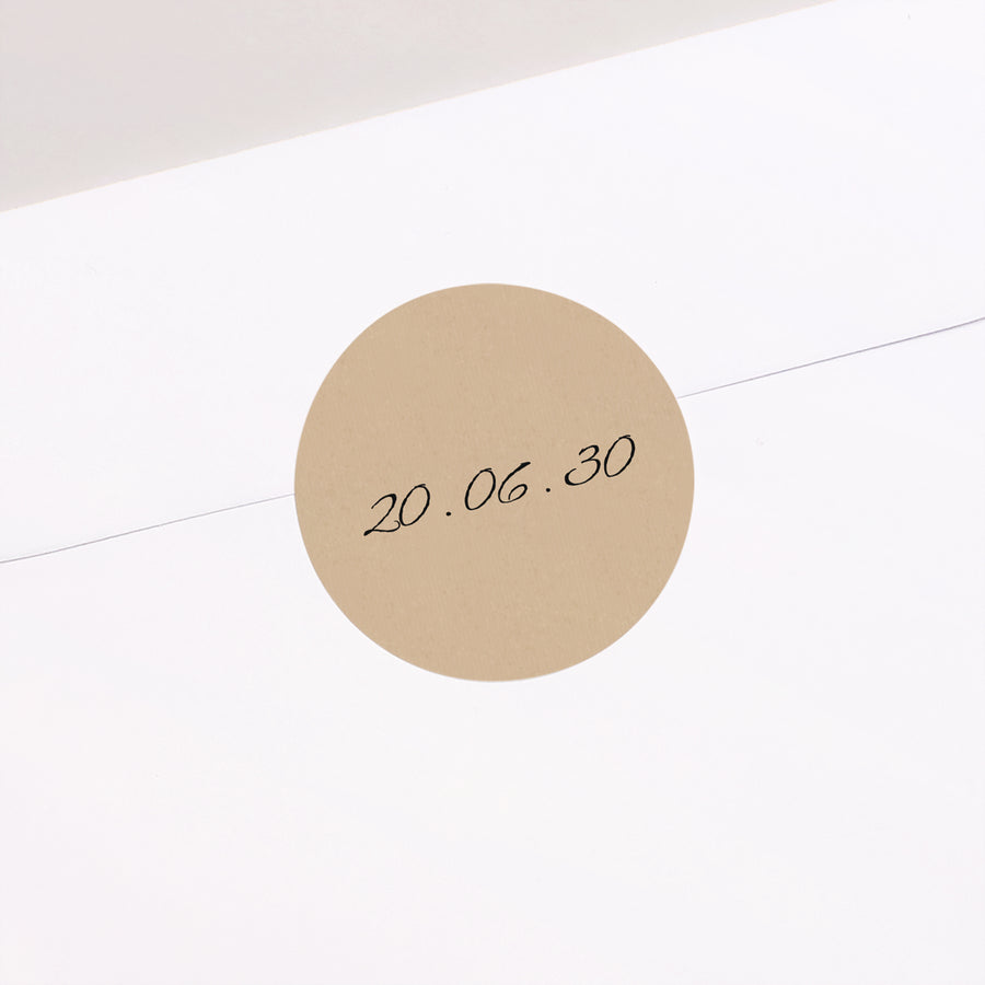Sticker Mariage Rond Notre histoire photo