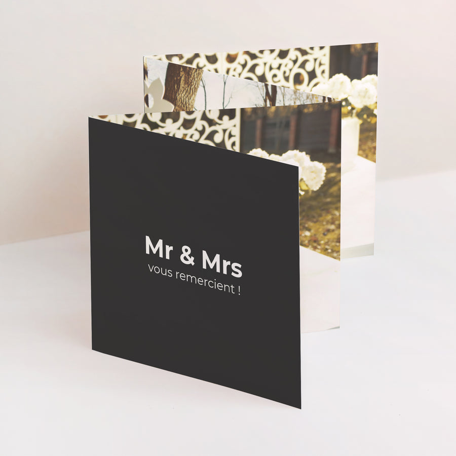 Remerciements Mariage Accordéon Mr & Mrs photo