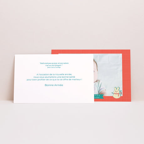Carte de voeux Fin d'année Paysage Sourire de la Vie