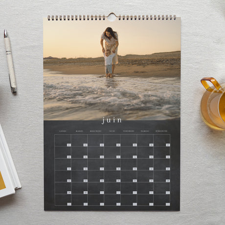 Calendrier Fin d'année Mural A3 Sacrée Ardoise