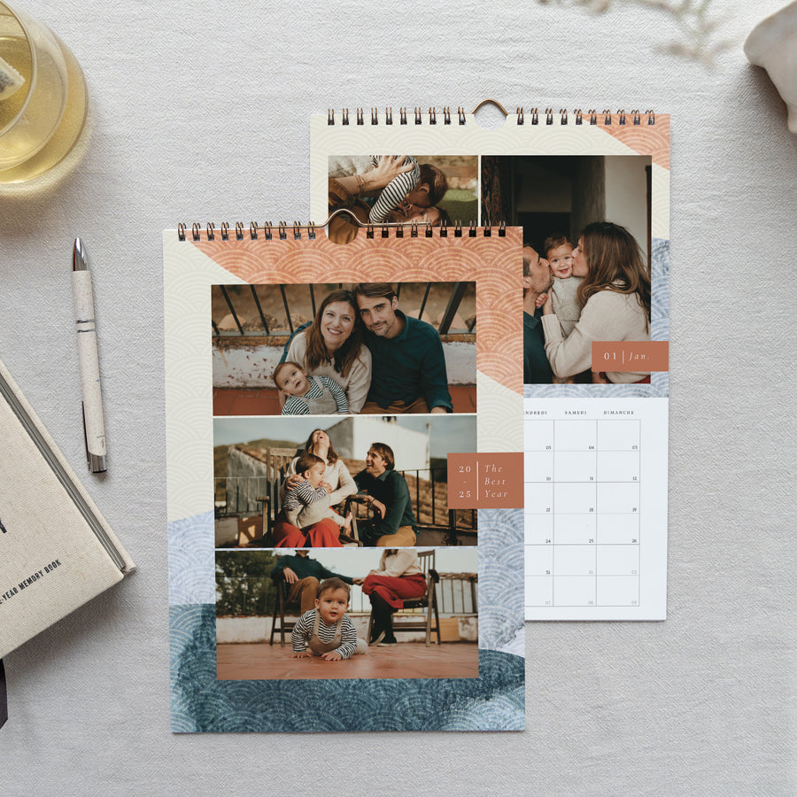 Calendrier Fin d'année Mural A4 Nippon photo