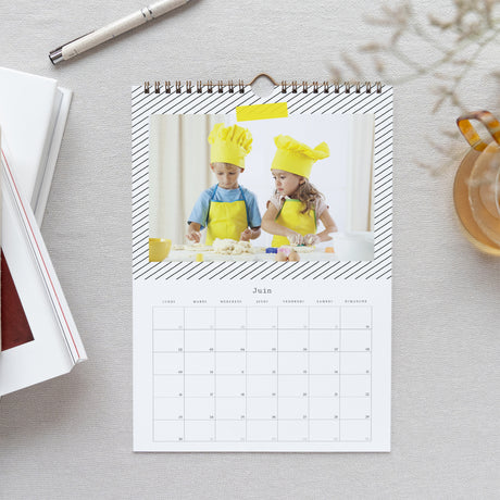 Calendrier Fin d'année Mural A4 Pop