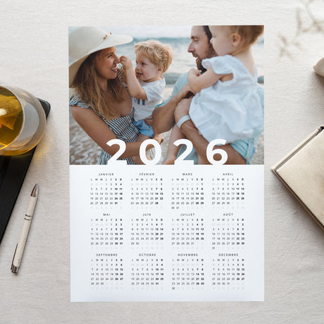 Calendrier Fin d'année Monopage portrait Super Année